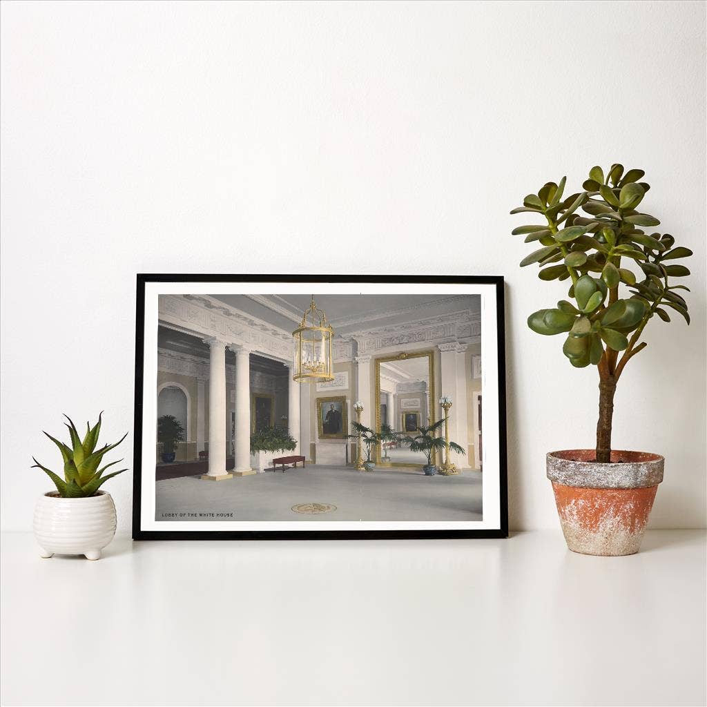 Found Image Press – Großhandel Kunstdruck – Kunstdruck DC-324 Lobby, Weißes Haus1