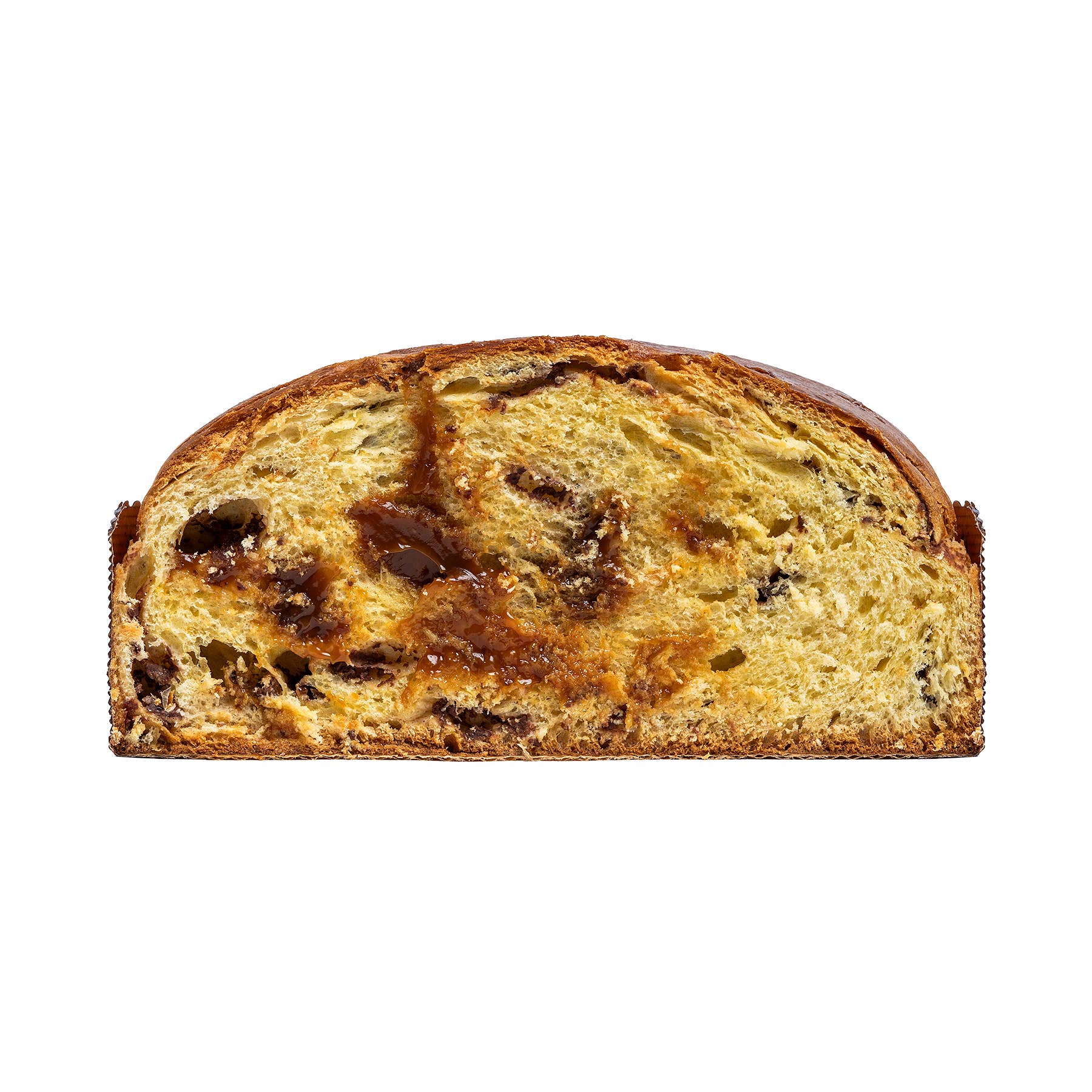 Boella & Sorrisi – Großhandel Süßigkeiten mit Schokoglasur – Gesalzener Karamell-Panettone mit Milchschokoladenstückchen1