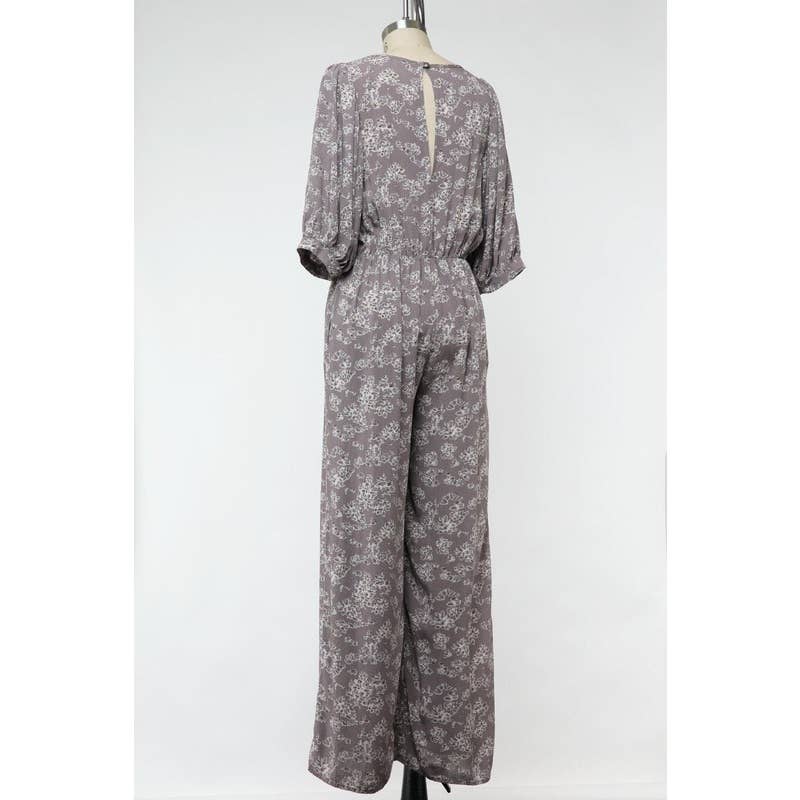 IVE - Wholesale Jumpsuit - Women's - Floral Printed Woven Jumpsuit1
