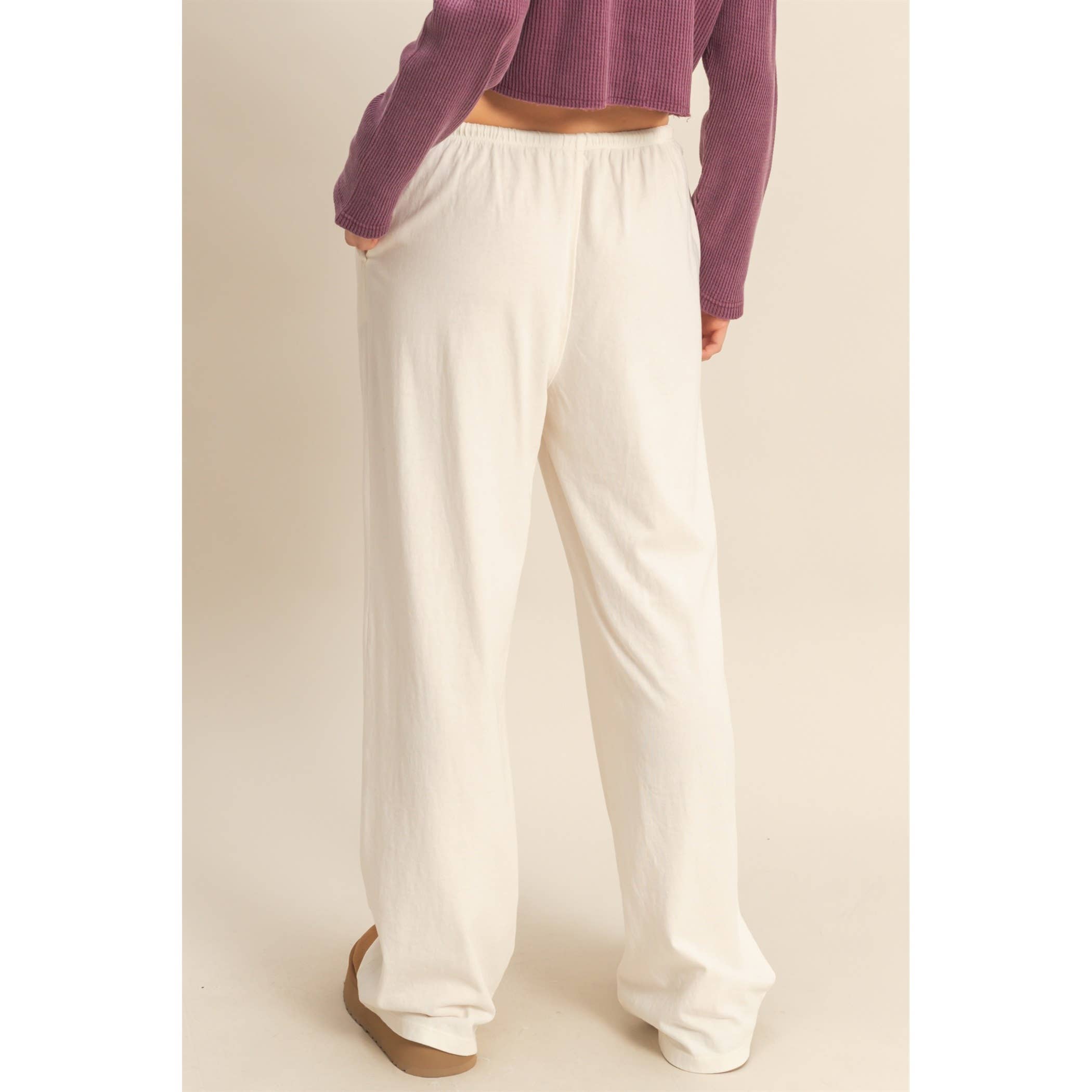 Double Zero - Vendita all'ingrosso Pantaloni sportivi/da jogging loungewear - Donna - Pantaloni rilassati a vita con coulisse lavati con minerali31