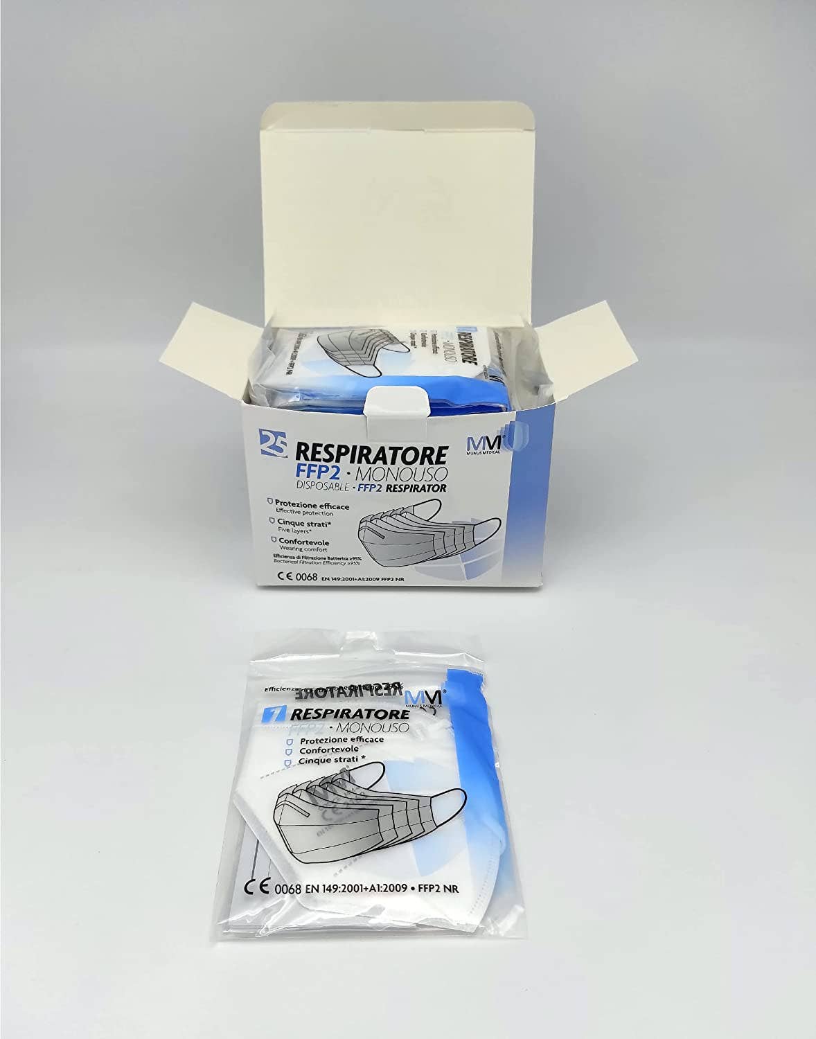 Munus Medical - Wholesale Protective Face Mask/Shield - FFP2 MM-4A RESPIRATOR - WHITE COLOR - Munus Medical4