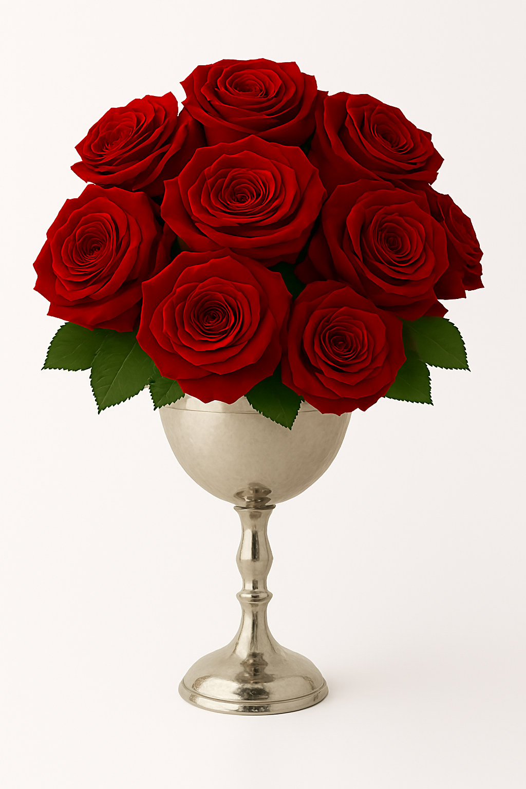 Corbell Silver - Wholesale Drinking Glass/Cup - Hammered 9.25"h Chalice Cup 32oz Silver Plate. SKU #: WGT01601.1