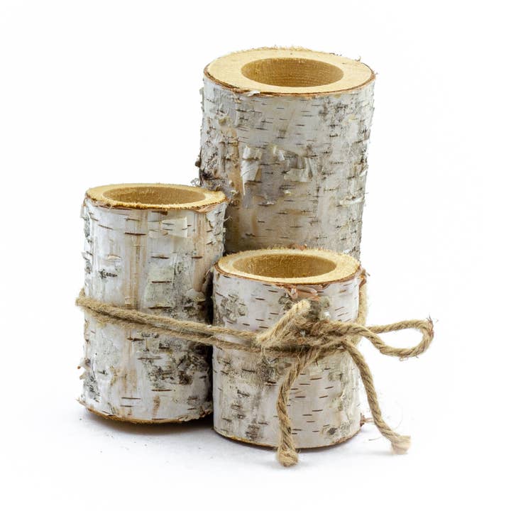 Winter Woods - Wholesale Candle Holder - Birch Decor Holder Set0