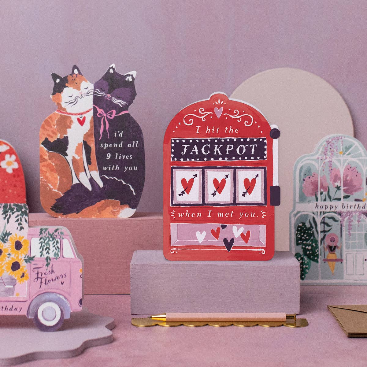 Sister Paper Co. - Wholesale Anniversary Card - Jackpot Love Card | Anniversary Cards | Valentines Cards5