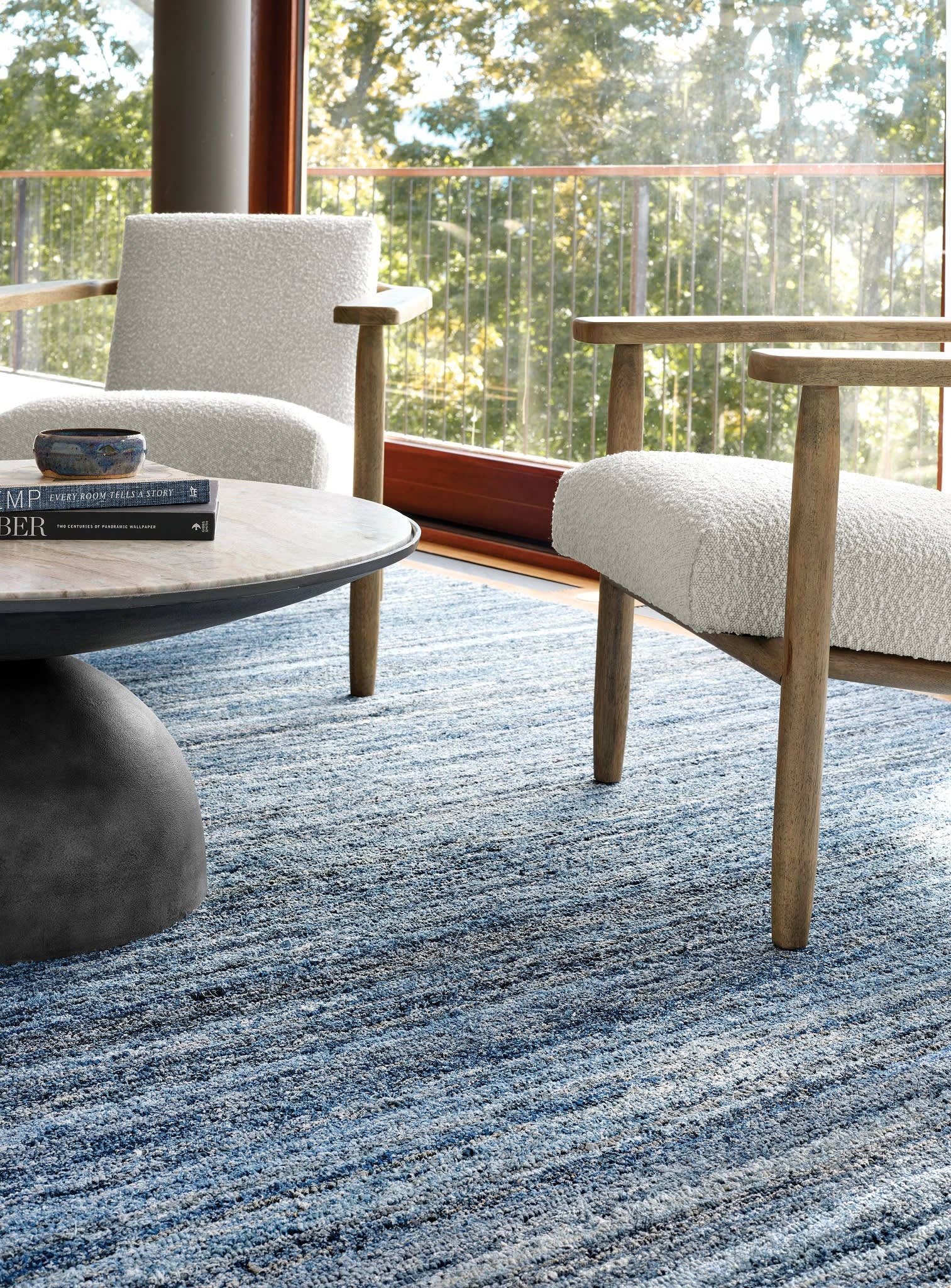 Annie Selke – wholesale Matta – Denim Chindi Handknuten Bomullsmatta | Blå1