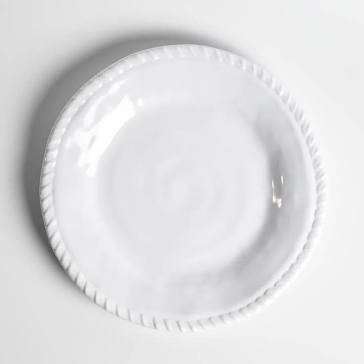 White Rope 8 inch Melamine Salad Plate | Set of 6 for wholesale by Merritt International