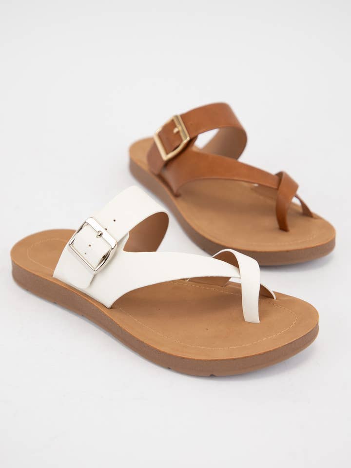 CCOCCI - Vente Sandales – femme - SANDALES CONFORTABLES À SEMELLE CROISÉE STORM AVEC BRIDE ENTRE-DOIGTS4