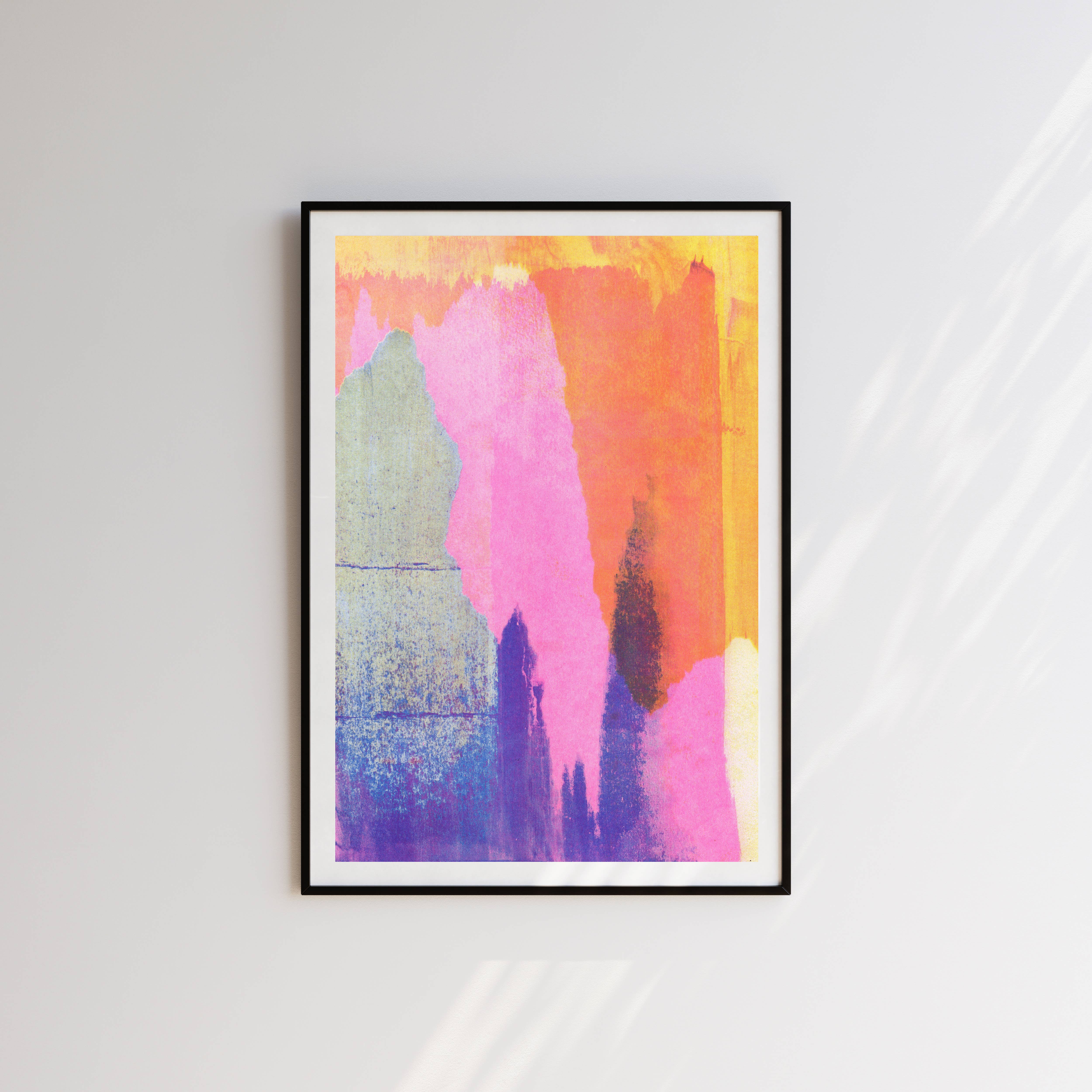 House Of Payne - Venta al por mayor Ilustración - Arte Abstracto de Pared | Arte de Pared Rosa | Arte Colorido | Impresión A4