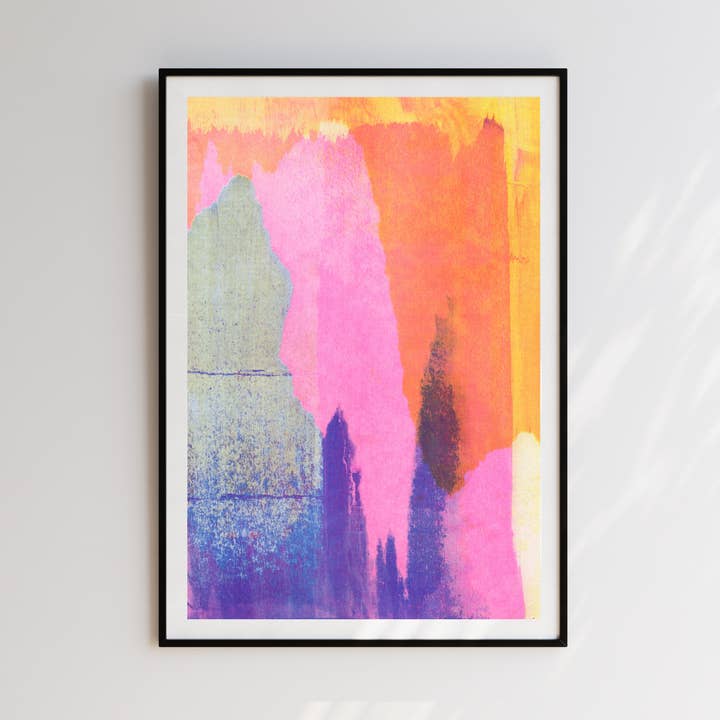 House Of Payne – Impressão artística por atacado – Arte abstrata em tons de rosa - Impressão A4 colorida0