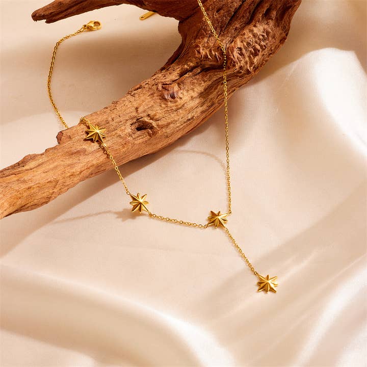 gold Pedant Y-shape Necklace Jewelry Women Necklace for wholesale on Faire2