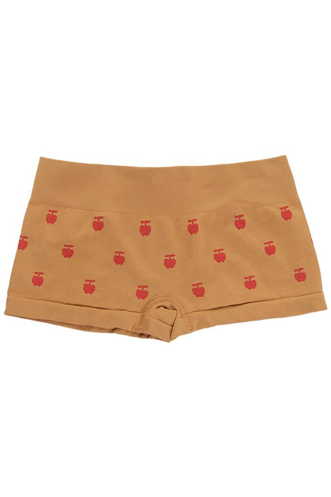 Hana – wholesale Underwear – Women's – Apple Pattern Boyshort Panties5