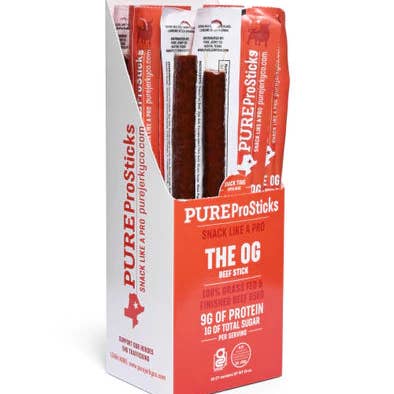 Alta Gama Foods - Wholesale Jerky - PURE ProSticks - Texas - OG - 1 oz (Case of 24)
