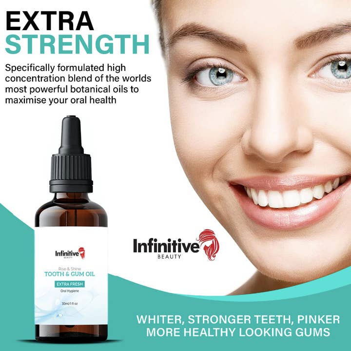 My Wholesale Warehouse - Wholesale Oral Supplement/Vitamin - Infinitive Beauty Rise & Shine Extra Strength Tooth & Gum Treatment Oil 30ml