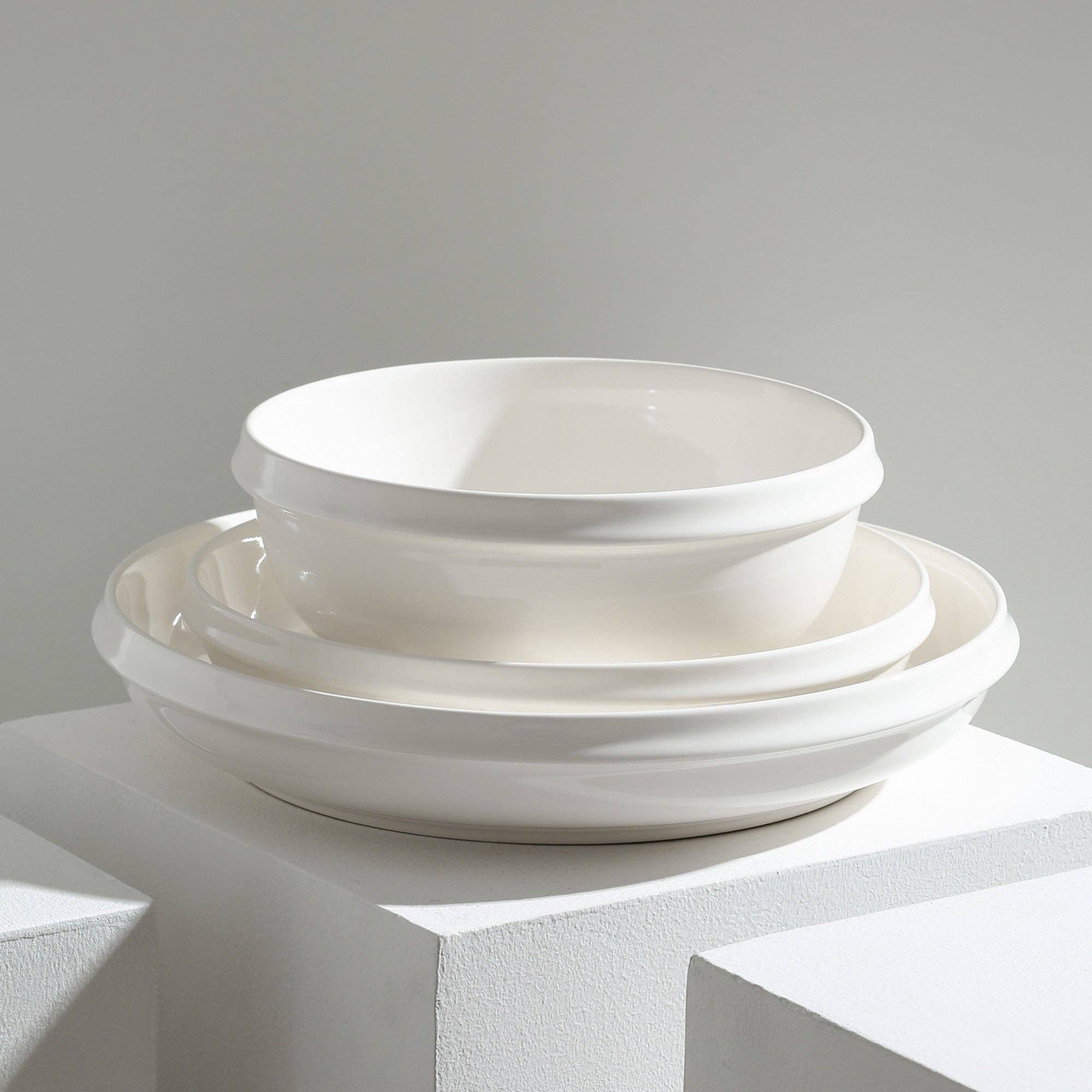Stone  Lain - Wholesale Dinnerware Set - Verso Porcelain Dinnerware Set - White3
