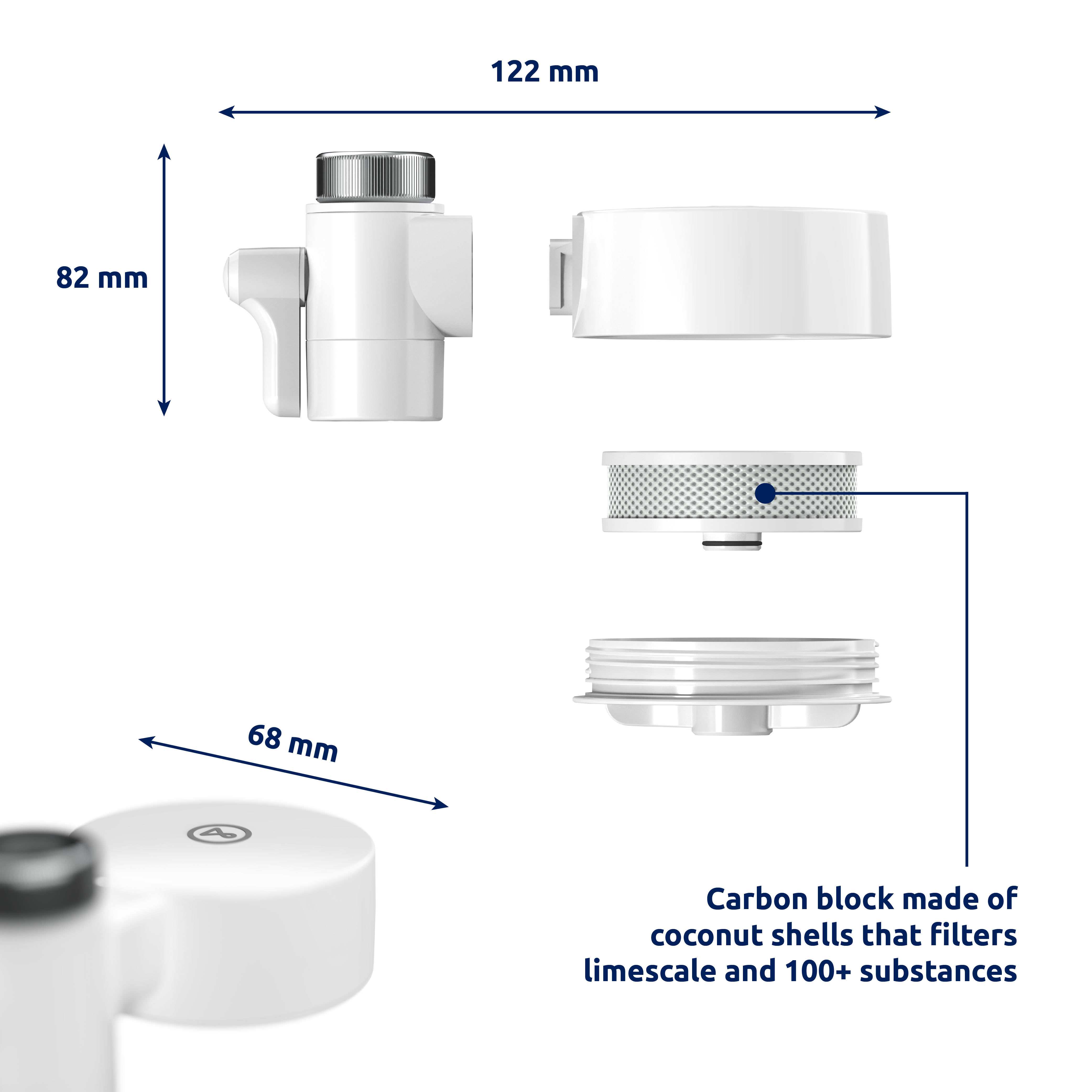 TAPP Water - Wholesale Water Filter - Faucet water filter EcoPro Compact White1