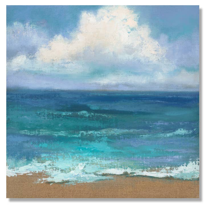 SKY + SURF #2 coastal art print for wholesale by Claire Mari Studio