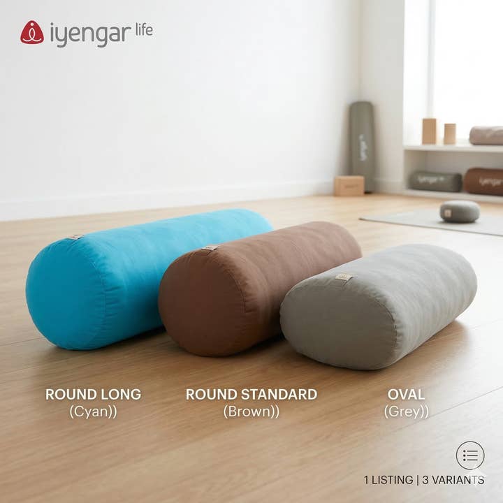 iyengar life | Hand-Filled Natural Cotton Yoga Bolster Serie for wholesale by Iyengarlife