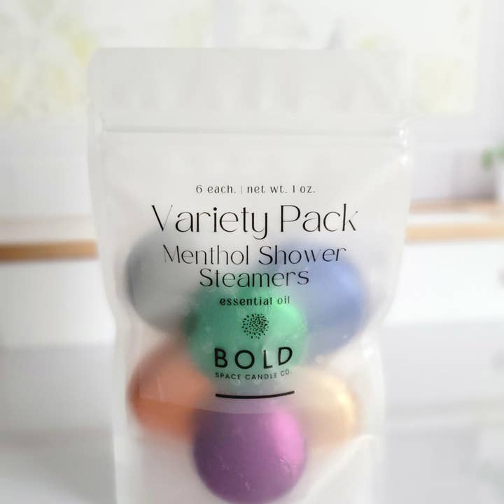 Bold Space Candle Co. - Wholesale Shower steamer/bomb - Variety Pack | Top 6 scents - Menthol Steamers -6 pack 4