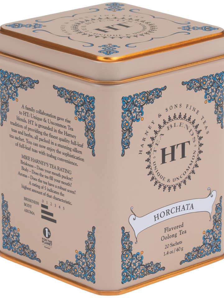 Horchata, HT Tin of 20 Sachets for wholesale by Harney & Sons Fine Teas