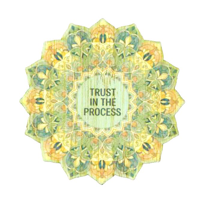 Trust the Process Flower for wholesale by Bamboo Wood Stickers