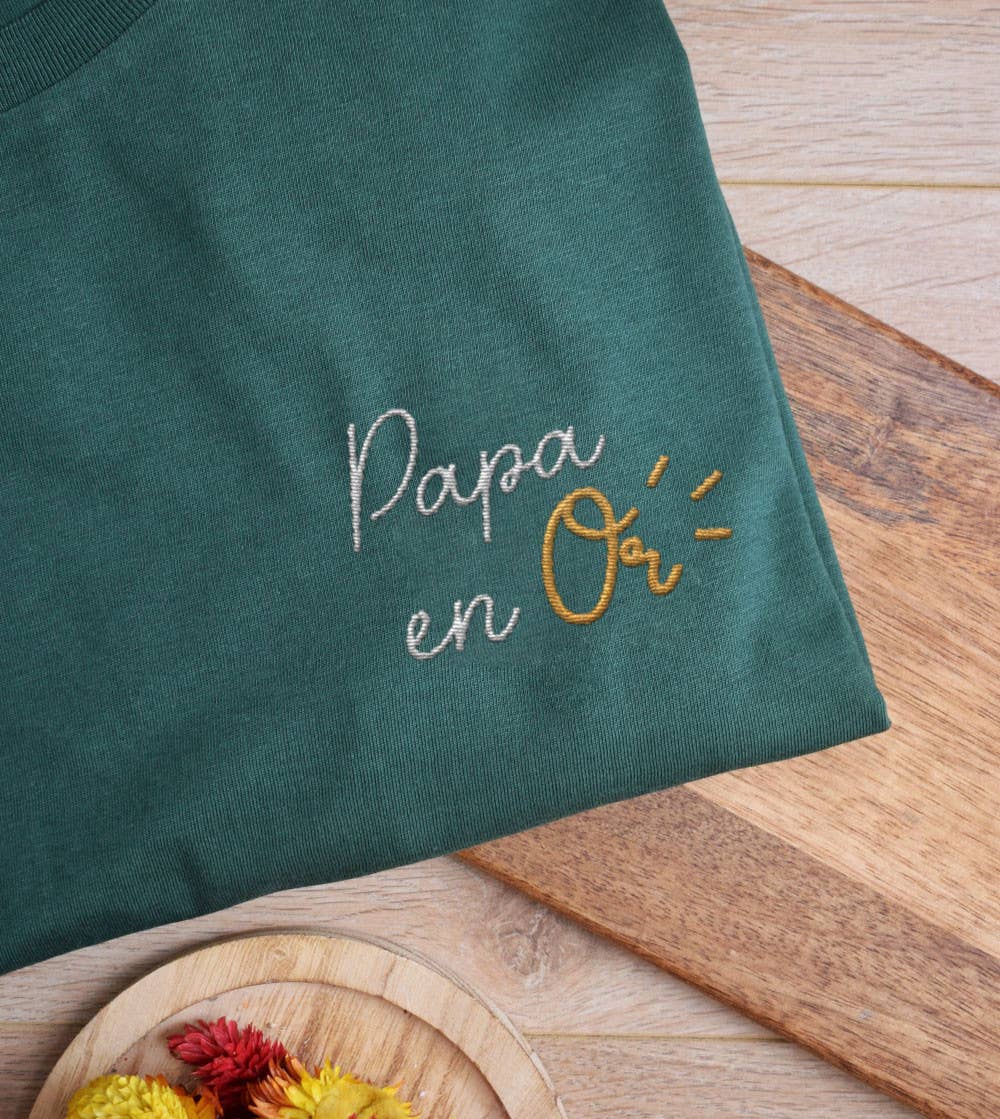 Juste un t-shirt - Wholesale T-Shirt - Men's - Embroidered T-shirt - Papa en Or3