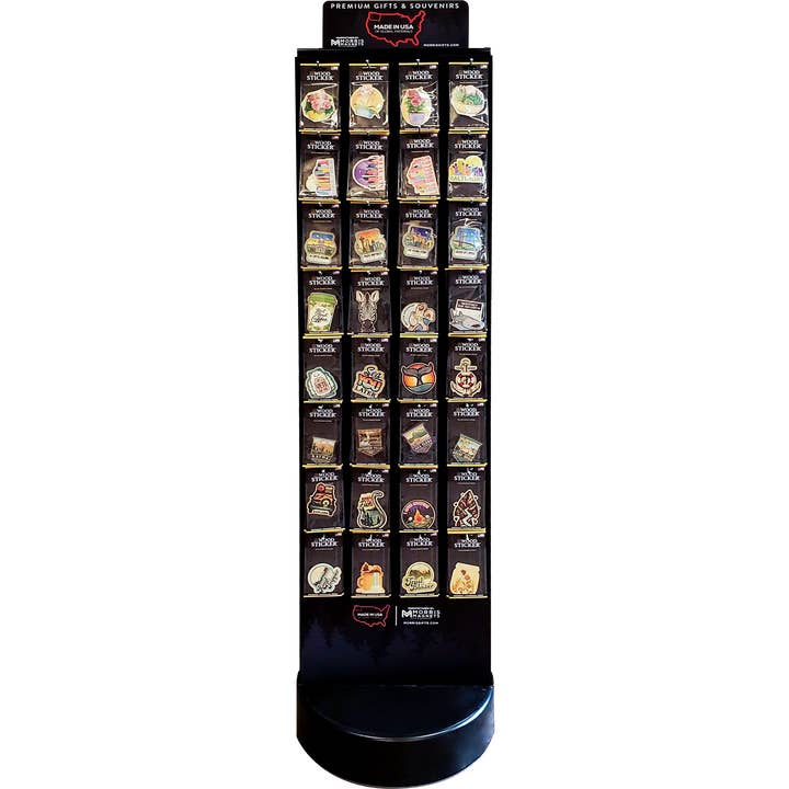 Morris Magnets - Wholesale Retailer Display - Paper & Novelty - Morris Magnets 56-Peg Spinner Display - $3200 to Fill