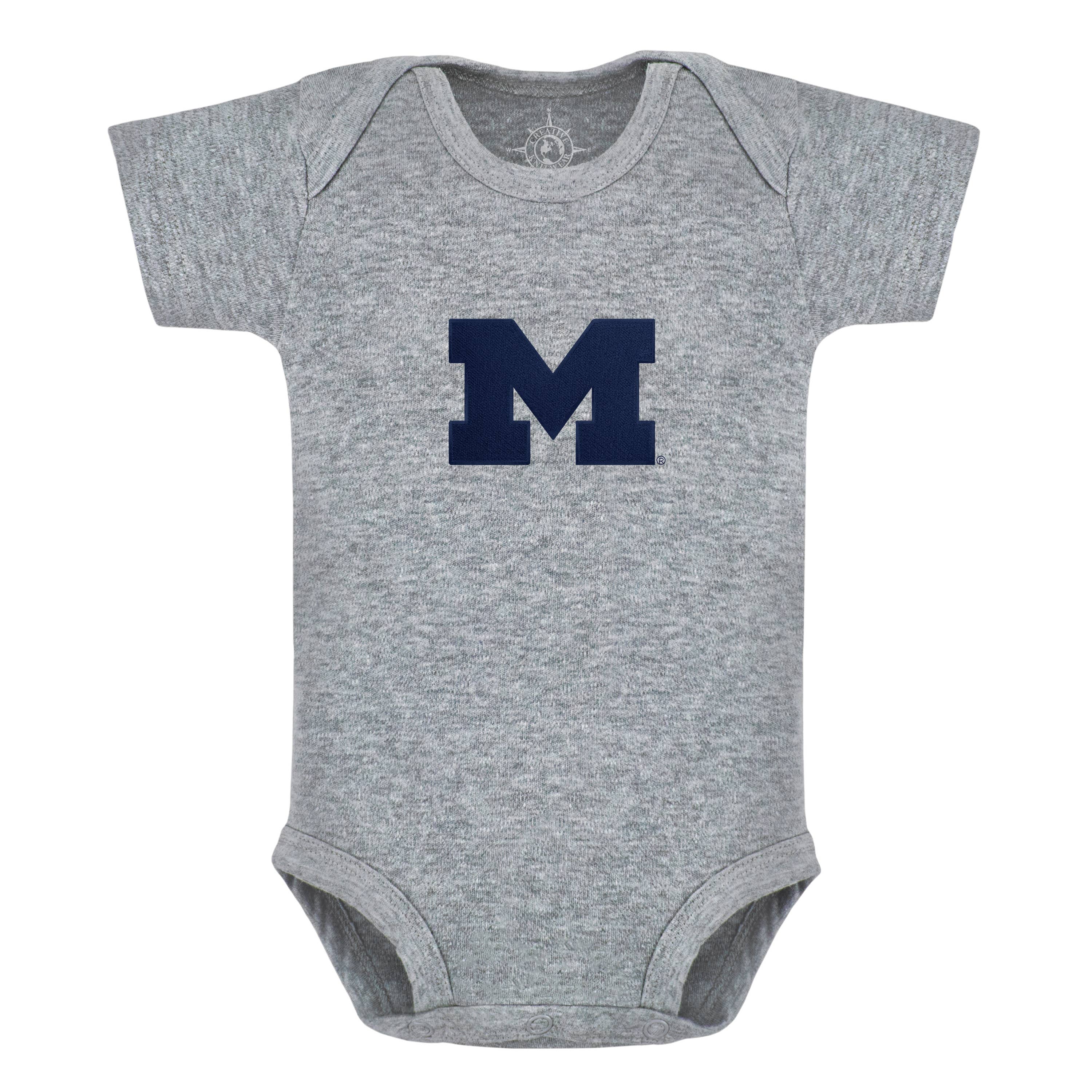 Creative Knitwear - Wholesale Bodysuit (Non-Footed) - Baby - Michigan Wolverines Infant Bodysuit: Embroidery2