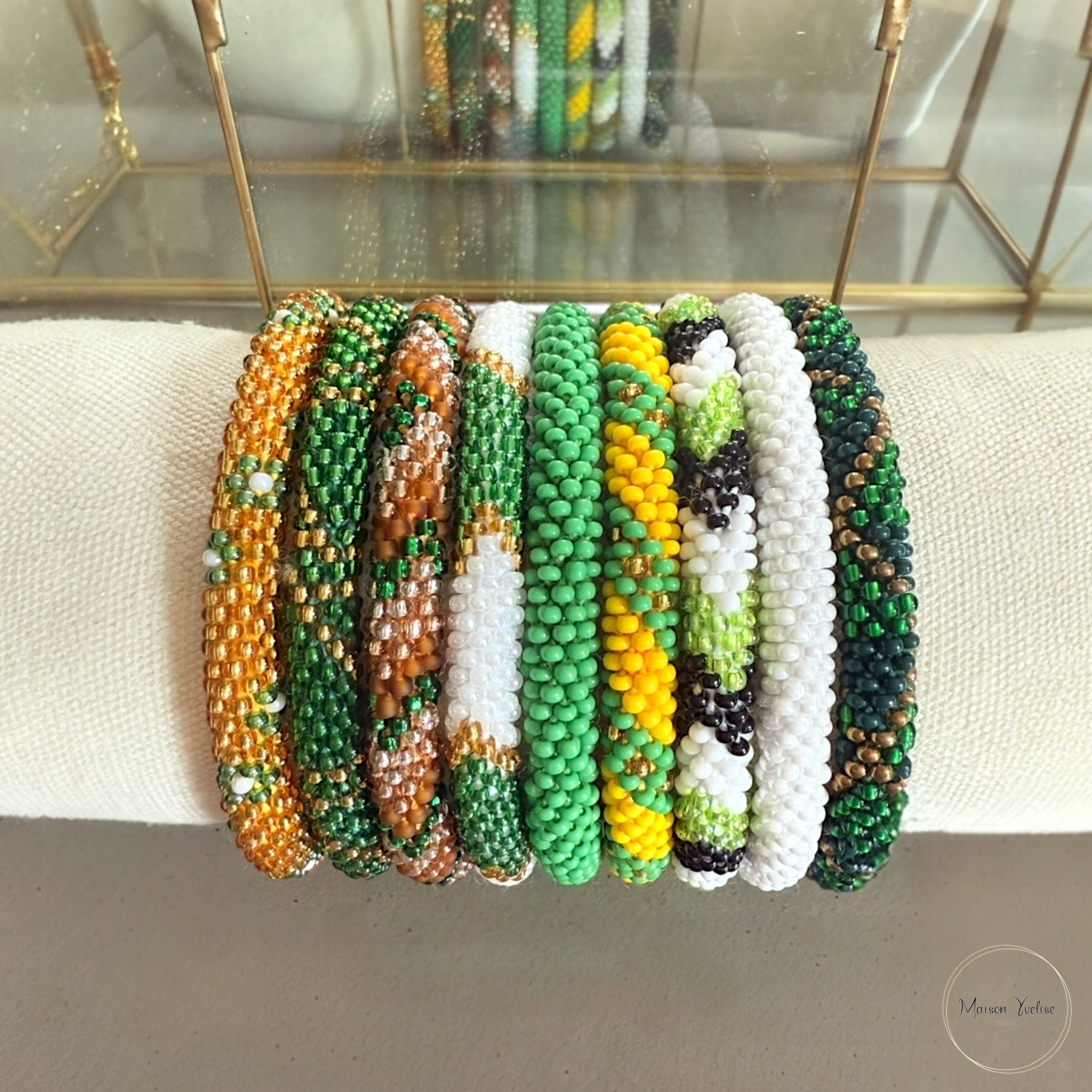 Maison Yvelise - Wholesale Beaded Bracelet - Pack of 9 Nepalese Bracelets1