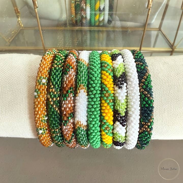 Maison Yvelise - Wholesale Beaded Bracelet - Pack of 9 Nepalese Bracelets1