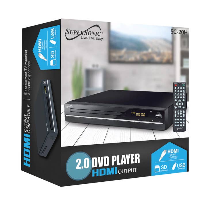 JupiterGear Home - Wholesale Electronic Toy - Kids & Baby - Supersonic 2.0 Channel DVD Player with HDMI Output0