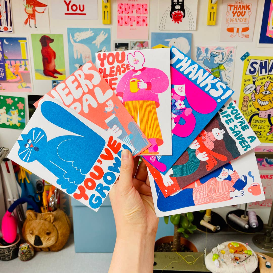 YUK FUN – wholesale Everyday greeting card – You Please Me Cat Card by YUK FUN1