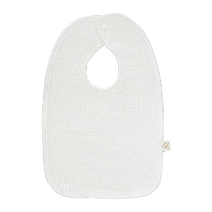 Muslin double-sided bib - cream for wholesale by MAYLILY