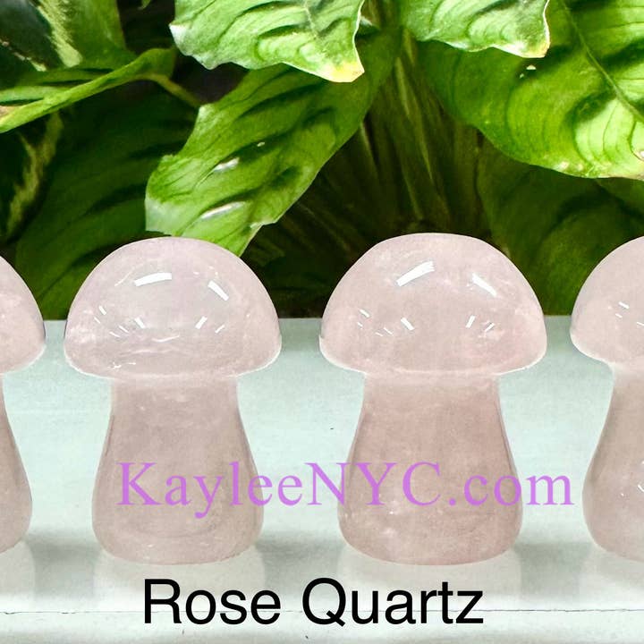 KayleeNYC - Wholesale Spiritual Stone/Crystal - Natural mix Crystal Mushrooms 3.5cm Crystal Healing5