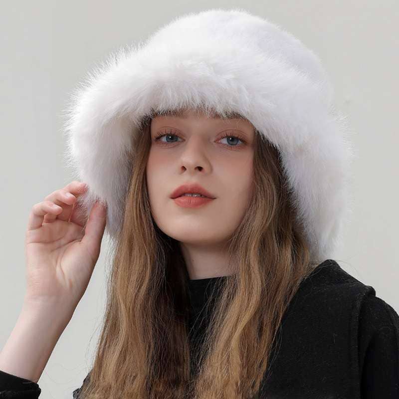 Crave by FW - Wholesale Bucket Hat - Women's - Plush Faux Fur Fluffy Bucket Hat1