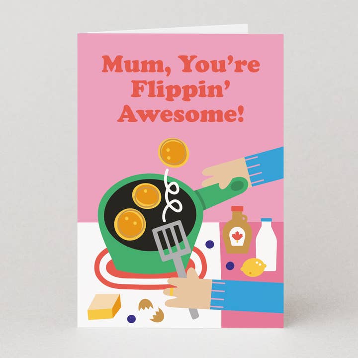 Studio Boketto - Wholesale Mother’s Day card - Mum, You're Flippin' Awesome | Mum Card | Mothers Day Cards
0
