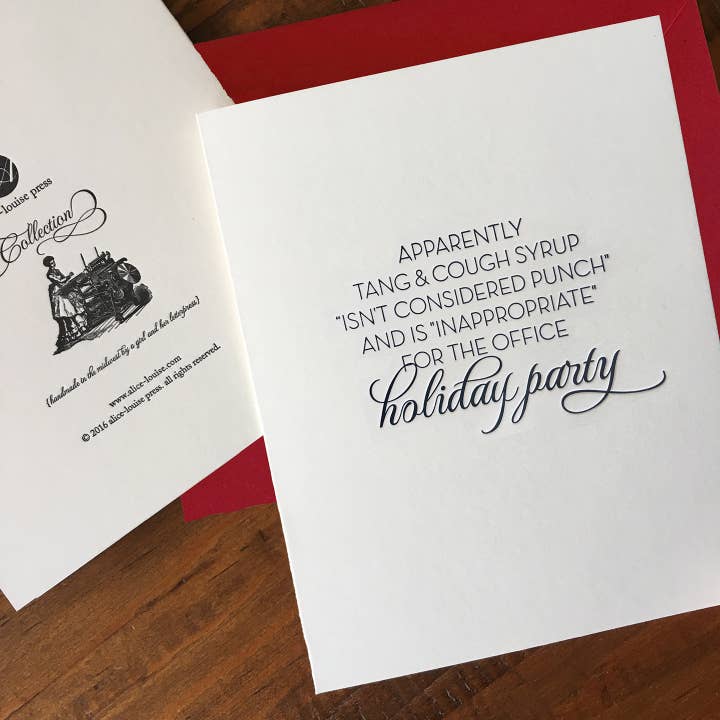 Office Party Card for wholesale by Alice-Louise Press