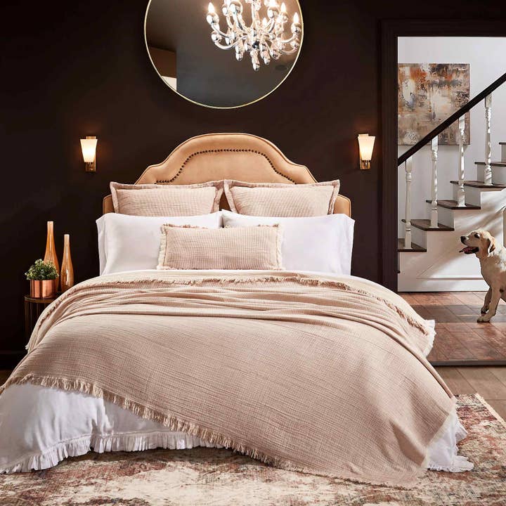 Arroe Cama Monroe Queen - 94" X 96" - Menta por atacado de Orchids Lux Home