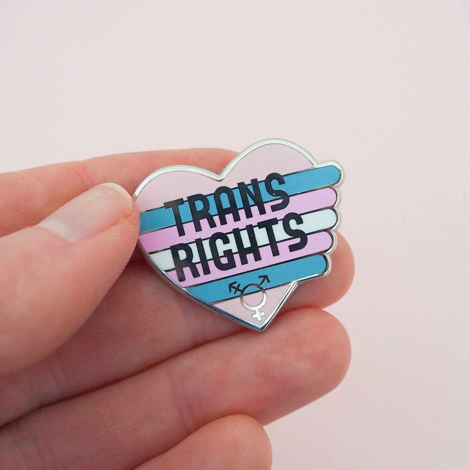 Hand Over Your Fairy Cakes - Wholesale Lapel Pin/Button - Trans Rights Enamel Pin2