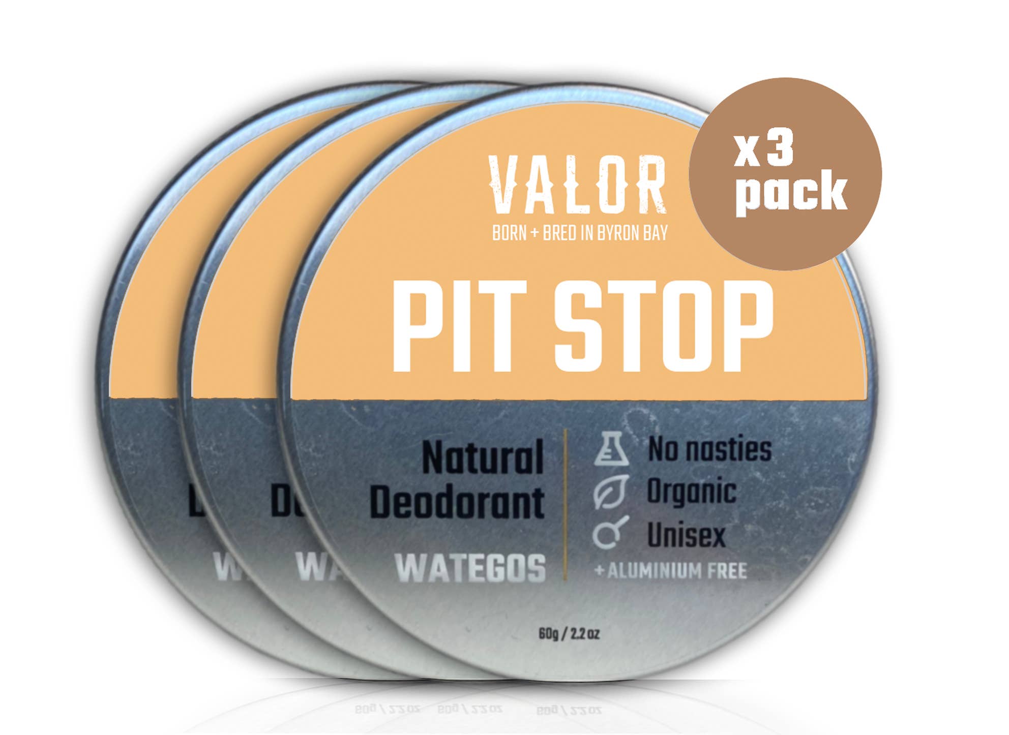 Valor Organics - Wholesale Deodorant - Unisex - Pit Stop Deodorant (Wategos)1