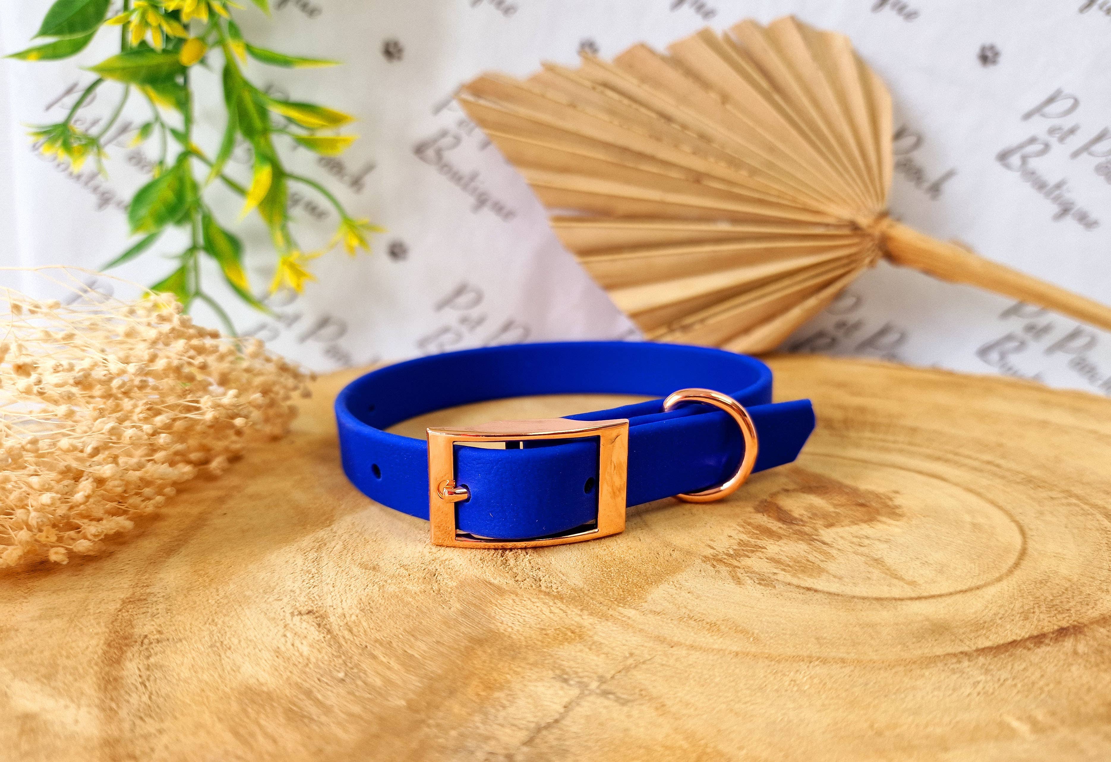 Pet Pooch Boutique - Wholesale Pet Collar - Dog - Royal Blue Biothane Dog Collar -Metal Fittings-Handmade