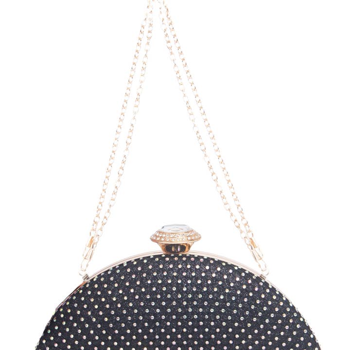 LIZ Clutch | Subtilt Glittrande Fläktformad Aftonväska för wholesale av Lauren Lorraine