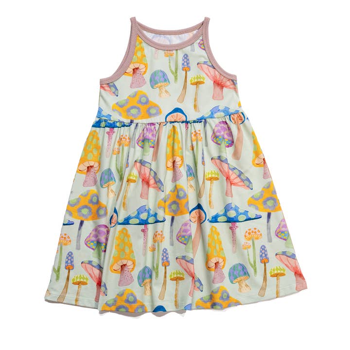 Vestito per Bambini Sage | Giardino di Primavera per la vendita all'ingrosso da parte di Anise & Ava