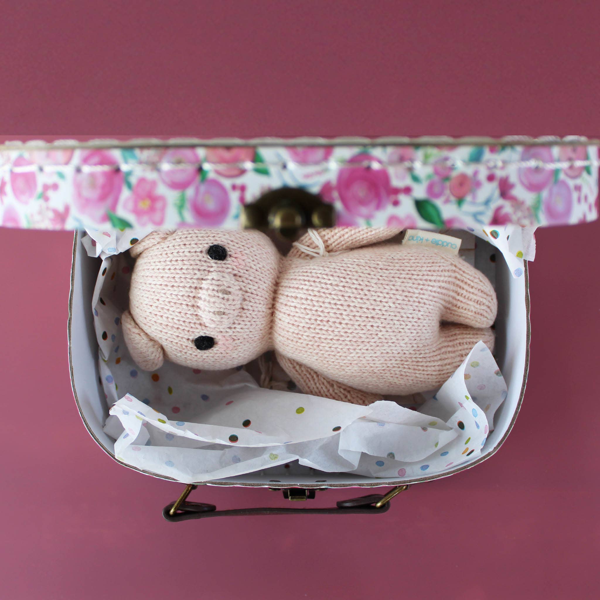 Knollwood Lane - Wholesale Decorative box - Floral Paper Suitcase2