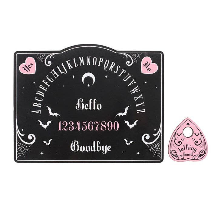 Something Different Wholesale - Wholesale Spirit Board - Pastel Pink and Black Gothic Ouija Talking Board2