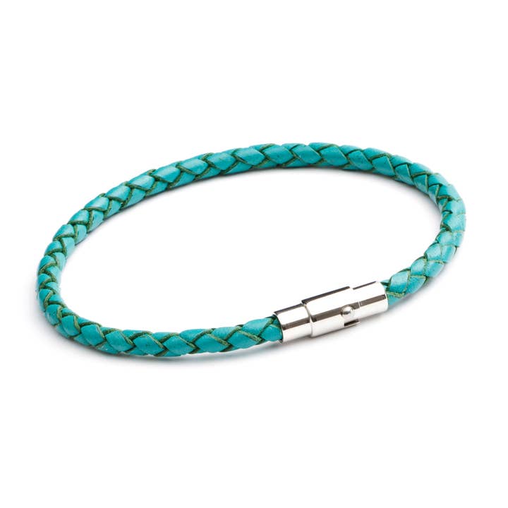 Cuero Tribal de 4 mm Turquesa para venta al por mayor de Midhaven Ltd - Tribal Steel