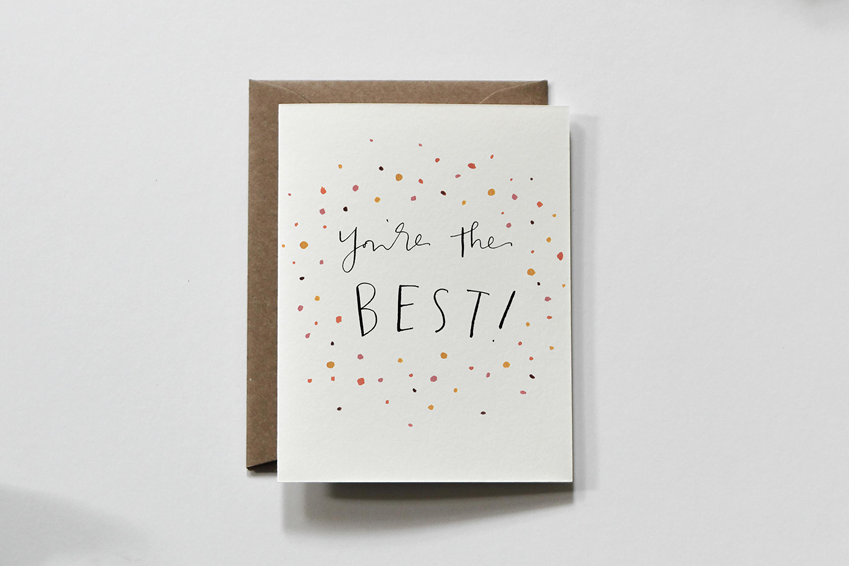 everglow handmade - Wholesale Love Card - Best Confetti | Love & Friendship Colorful Greeting Card1