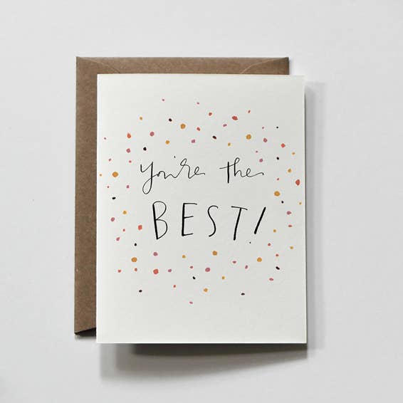 everglow handmade - Wholesale Love Card - Best Confetti | Love & Friendship Colorful Greeting Card1