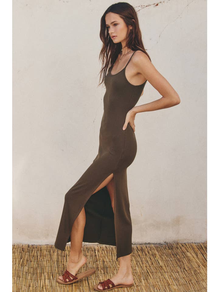 Dress Forum - Wholesale Dress - Women's - Ribbed Knit Bodycon Maxi Dress (1)