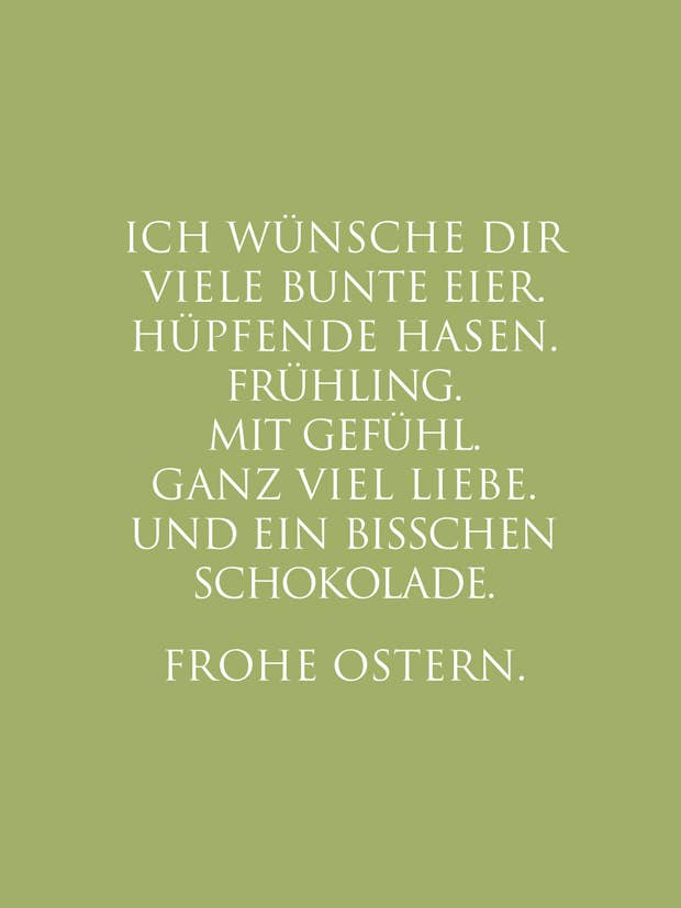 Carte postale PÂQUES "Je te souhaite…" pour la vente par WUNDERWORT by Angela Gwinner