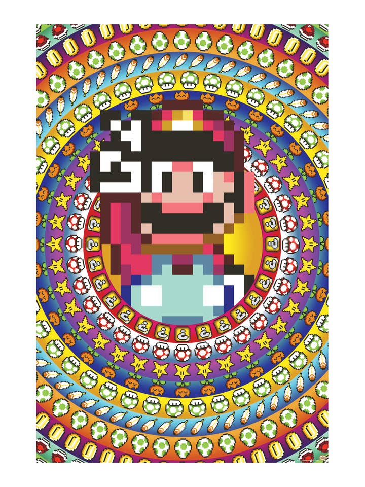 Mario – Item Collage Poster for wholesale by Pyramid America